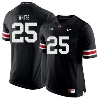 NCAA Ohio State Buckeyes Men's #25 Brendon White Black Nike Football College Jersey NWV8845XX